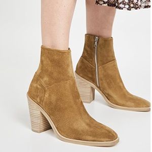 Rag & Bone Axel Zip Up Booties Golden Brown